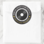 DJが実在Vinylを使用 ラウンドシール (バッグ)