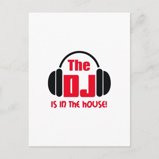 DJが家にいる ポストカード (正面)