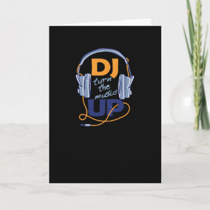 DJが音楽をアップ カード