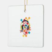 DJが音楽をアップ セラミックオーナメント (左)