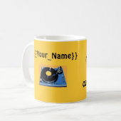 DJが音楽を作る コーヒーマグカップ (正面左)