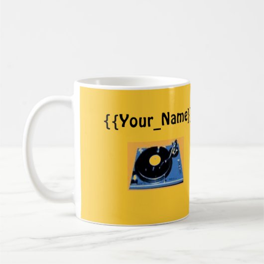 DJが音楽を作る コーヒーマグカップ (左)