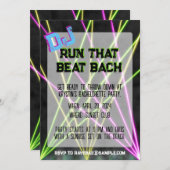 DJその走ビートバチェロレッテ 招待状 (正面/裏面)