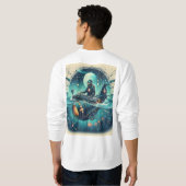 DJで冒険に飛び込むスティームパンクを操縦 スウェットシャツ (裏面フル)