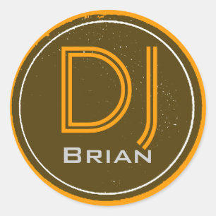 DJという名前 ラウンドシール