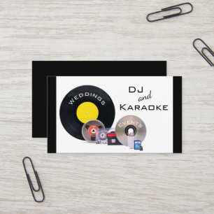 「DJとカラオケ」  名刺