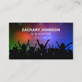 DJとミュージシャン | 音楽パーティー 名刺 (正面)