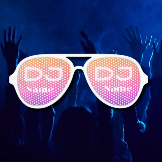 DJのためのパーソナライズ可能な面白いサングラス アビエーターサングラス
