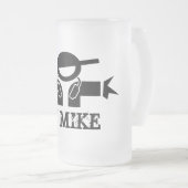 DJのためのビールのジョッキは|カスタマイズ可能なDJ示します フロストグラスビールジョッキ (正面右)