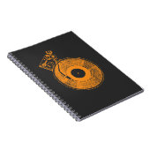 DJのためのレコードプレーヤーのターンテーブル音楽ギフト ノートブック (右側)