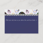 DJのエンターテイメントの名刺 名刺 (裏面)