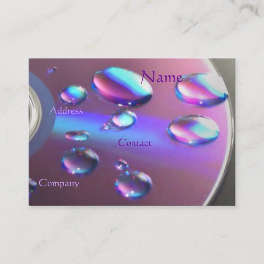 DJのカスタマイズ可能なCD名刺- 名刺 (正面)