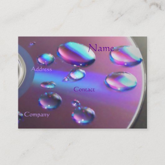 DJのカスタマイズ可能なCD名刺- 名刺 (正面)