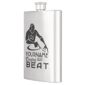 DJのカスタムなモノグラムのフラスコ フラスク (左)