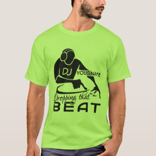 DJのカスタムなワイシャツ-スタイル及び色を選んで下さい Tシャツ