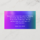 DJのカスタムな名刺 名刺 (裏面)