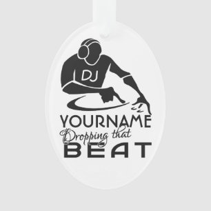 DJのカスタムな色及びモノグラムのオーナメント オーナメント