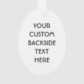 DJのカスタムな色及びモノグラムのオーナメント オーナメント (裏面)