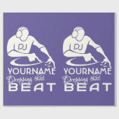 DJのカスタムな色及びモノグラムの包装紙 ラッピングペーパー (フラット)