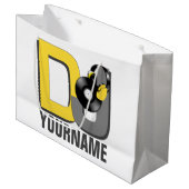 DJのカスタムのギフトバッグ ラージペーパーバッグ (正面アングル)