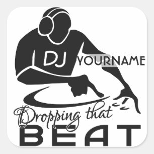 DJのカスタムのステッカー スクエアシール