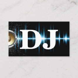 DJのクールな音波のDJ 名刺