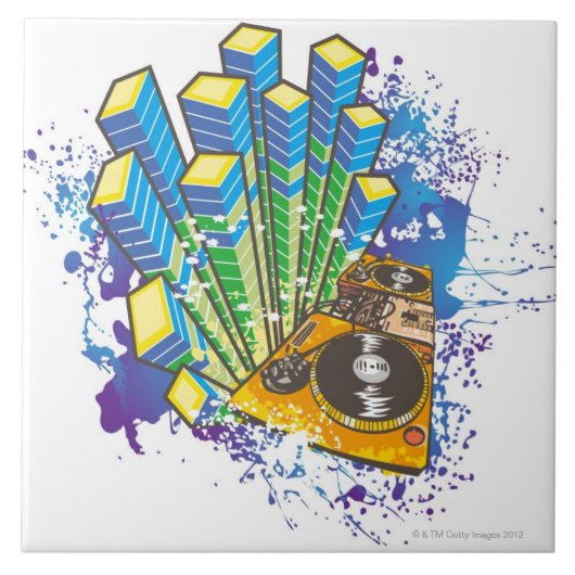 DJのコントロールパネル タイル (正面)