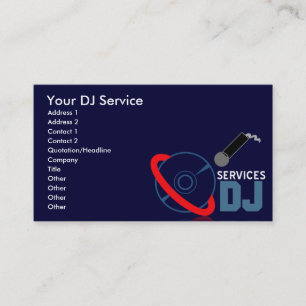DJのサービス業カード 名刺