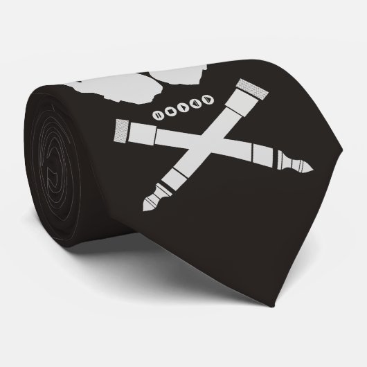 Djのスカル ネクタイ (ロール)