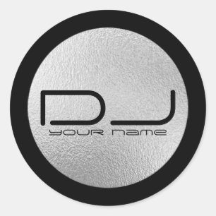 DJのステッカー ラウンドシール
