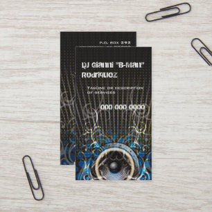 DJのスピーカーは名刺を放射します 名刺