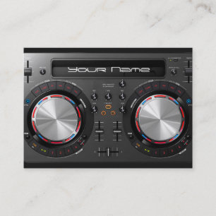 DJのターンテーブルの名刺 名刺