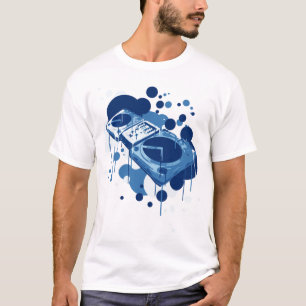 DJのターンテーブル Tシャツ