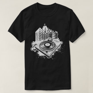 DJのターンテーブル Tシャツ