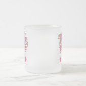 Djのディスクジョッキーのギフト(世界のベスト) フロストグラスマグカップ (中央)