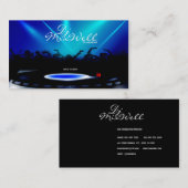 DJのディスクジョッキークラブパーティーの名刺 名刺 (正面/裏面)