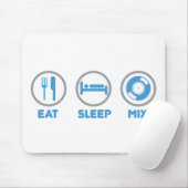 - DJのディスクジョッキー音楽デッキを再度食べて下さい、眠らせて下さい、混合して下さい マウスパッド (マウス)