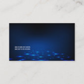 DJのディスコのダンスパーティーの一見 名刺 (裏面)