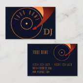 DJのビニールの一定のイラストレーションカバー 名刺 (正面/裏面)