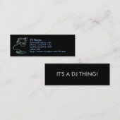 DJのプロフィールカード スキニー名刺 (正面/裏面)