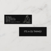 DJのプロフィールカード スキニー名刺 (正面/裏面)