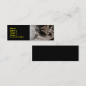 DJのプロフィールカード スキニー名刺 (正面/裏面)