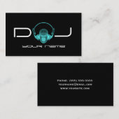 DJのヘッドホーン 名刺 (正面/裏面)