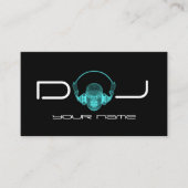 DJのヘッドホーン 名刺 (正面)