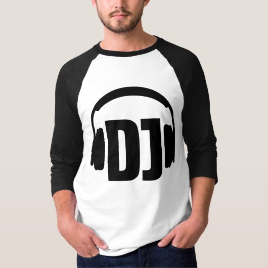 DJのヘッドホーン Tシャツ (正面)