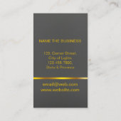 DJのミュージシャンの専門の音楽の先生のヘッドホーン 名刺 (裏面)