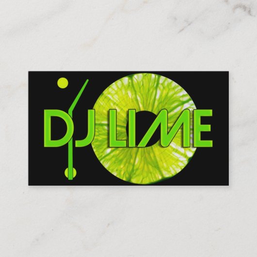 DJのライムの名刺 名刺 (正面)