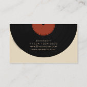 DJのレコードのプレートカバー 名刺 (裏面)