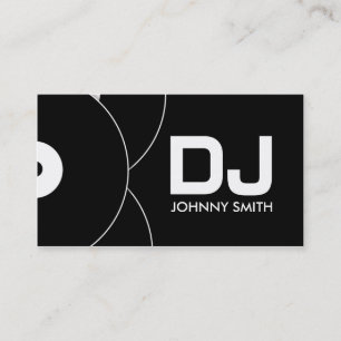 DJのレコードの音楽業界カード 名刺