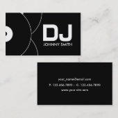 DJのレコードの音楽業界カード 名刺 (正面/裏面)